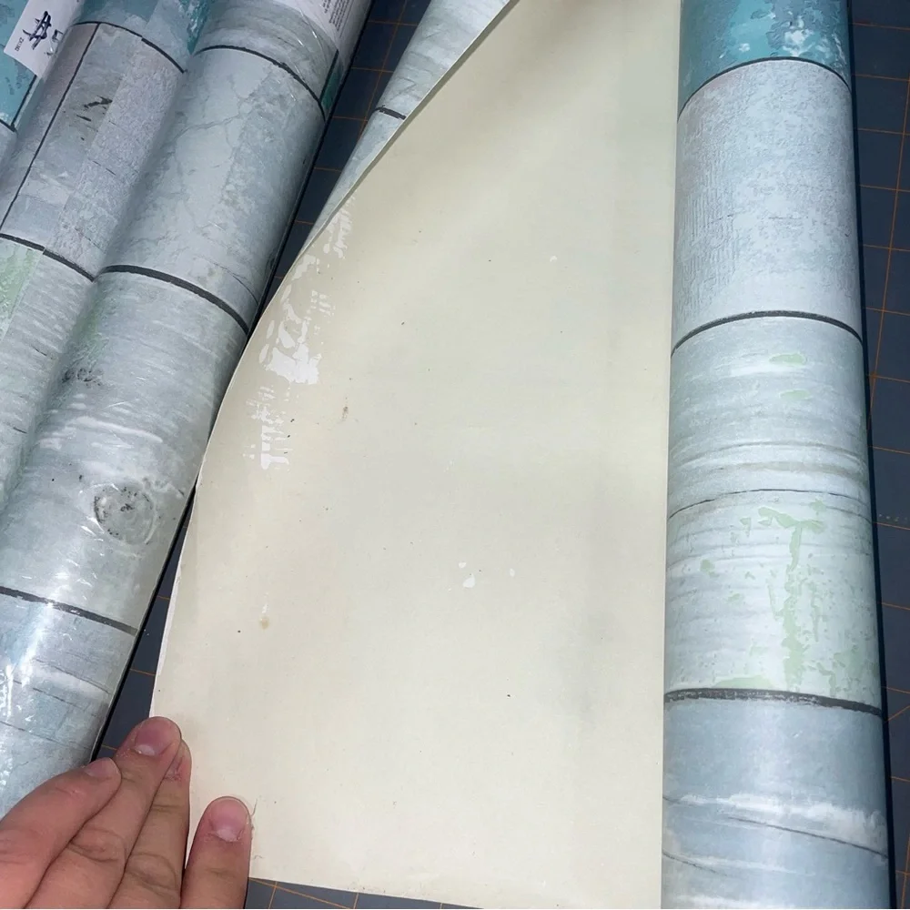 Decorative Blue and White Wallpaper Rolls 3 unopened 1 opened